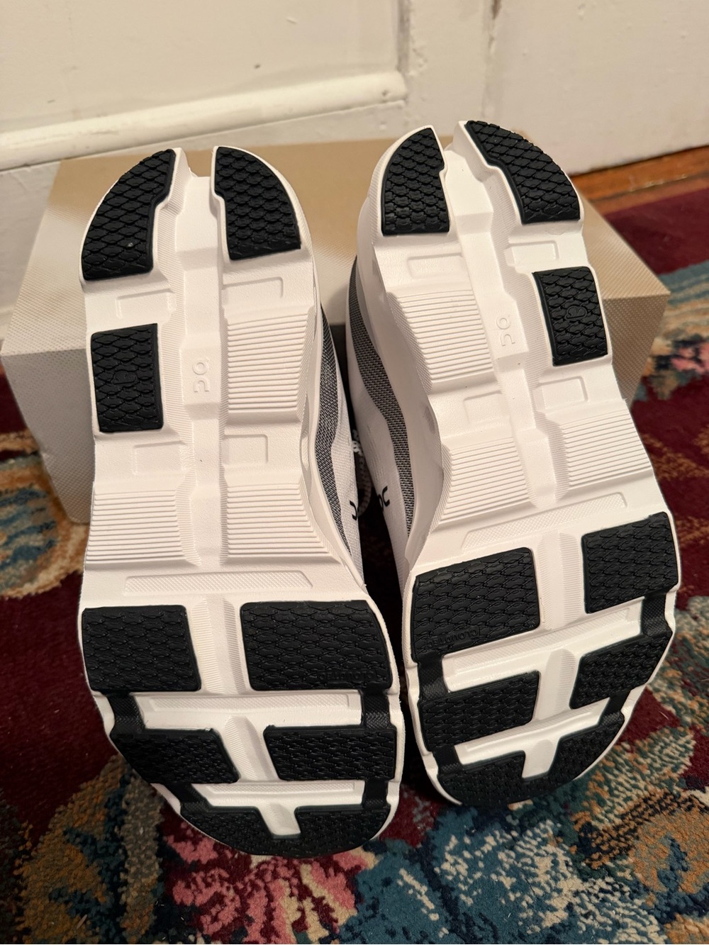 On Running women’s Cloudmonster 2 Running Shoe - White/Frost - Picture 5 of 7